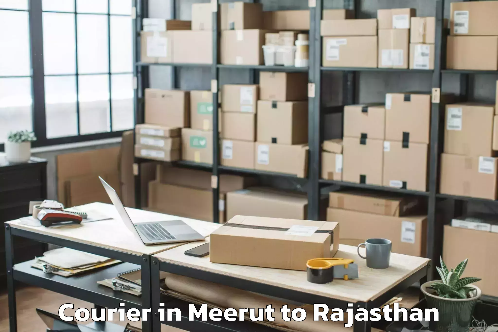 Book Meerut to Meethari Marwar Courier